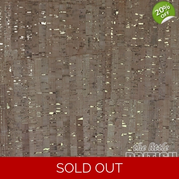 REMNANT - Natural Cork with Gold - 22cm